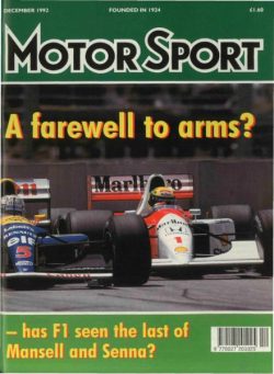Motor Sport Magazine – December 1992