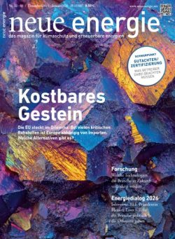 Neue Energie – Dezember 2025-Januar 2026