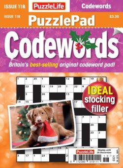 PuzzleLife PuzzlePad Codewords – Issue 118 2025