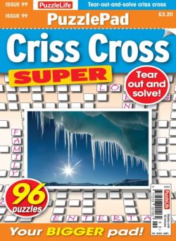 PuzzleLife PuzzlePad Criss Cross Super – December 2025
