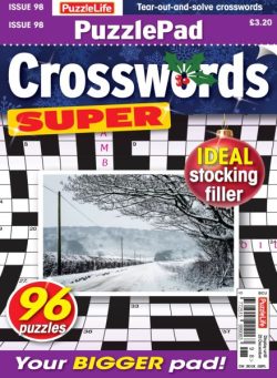 PuzzleLife PuzzlePad Crosswords Super – Issue 98 2025