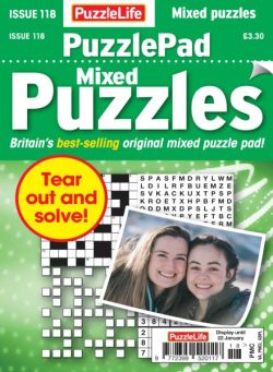 PuzzleLife PuzzlePad Puzzles – Issue 118 2025