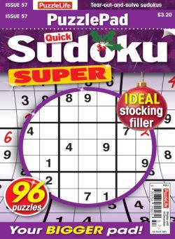 PuzzleLife PuzzlePad Sudoku Super – Issue 57 2025