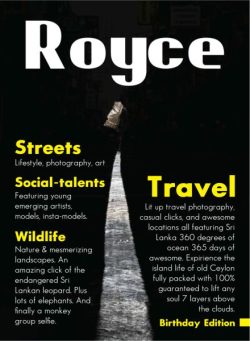 Royce Magazine – Issue 1 Birthday Edition 2025