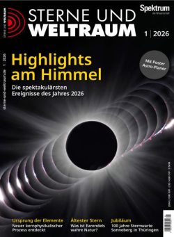 Spektrum Sterne und Weltraum – Januar 2026