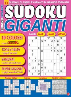 Sudoku Giganti – Gennaio-Febbraio 2026