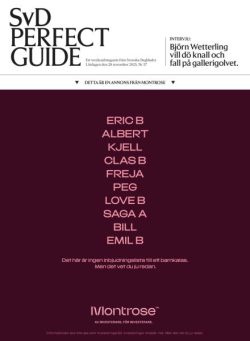 SvD Perfect Guide – 29 November 2025