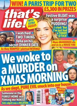 that’s life! UK – 4 December 2025