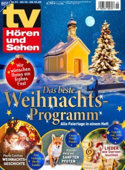 TV HOren und Sehen – 12 Dezember 2025