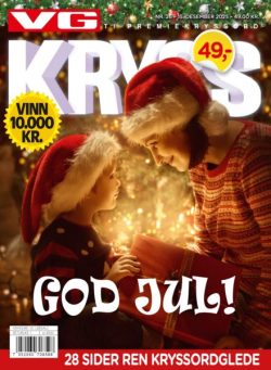 VG Kryssord – 15 Desember 2025