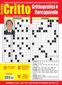Crittografici & Carcaparole – Febbraio-Marzo 2026