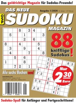 Das Neue Sudoku – Nr 1 2026
