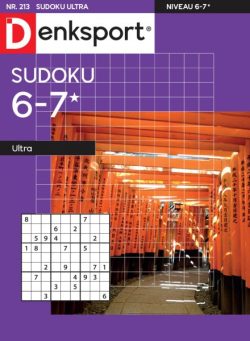 Denksport Sudoku 6-7 ultra – 21 Januari 2026
