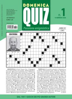 Domenica Quiz – 15 Gennaio 2026