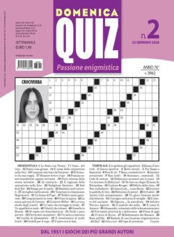 Domenica Quiz – 22 Gennaio 2026