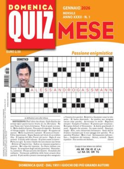 Domenica Quiz Mese – Gennaio 2026