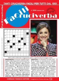 Facili Cruciverba – Gennaio 2026