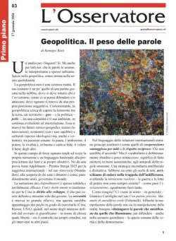 L’Osservatore – 17 Gennaio 2026