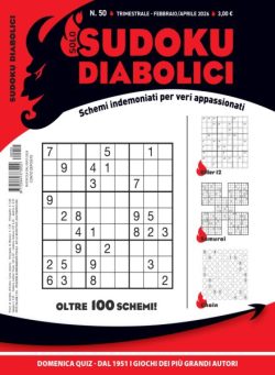 Solo Sudoku Diabolici – Febbraio-Aprile 2026