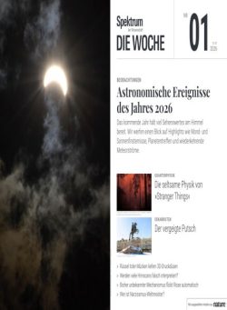 Spektrum Die Woche – 2 Januar 2026