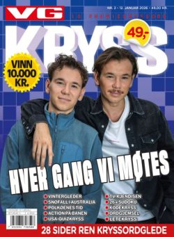 VG Kryssord – 12 Januar 2026