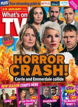 What’s on TV – 3 January 2026