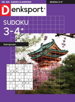 Denksport Sudoku 3-4 kampioen – 11 Februari 2026