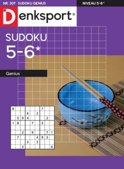 Denksport Sudoku 5-6 genius – 28 Januari 2026