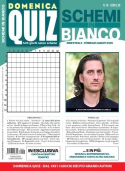 Domenica Quiz Schemi in Bianco – Febbraio-Marzo 2026