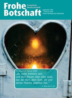 Frohe Botschaft – 1 Februar 2026