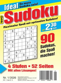 Ideal Sudoku – Nr 1 2026
