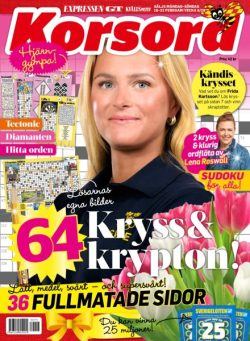Korsord – 16 Februari 2026