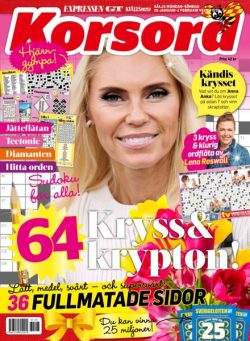 Korsord – 26 Januari 2026