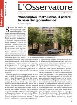 L’Osservatore – 14 Febbraio 2026