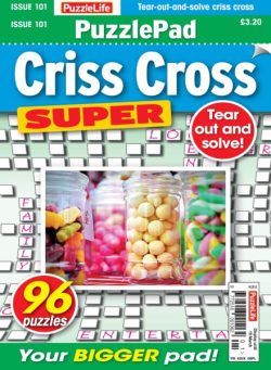 PuzzleLife PuzzlePad Criss Cross Super – February 2026