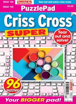 PuzzleLife PuzzlePad Criss Cross Super – January 2026
