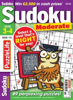 PuzzleLife Sudoku Moderate – January 2026
