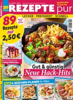 Rezepte pur – Marz 2026