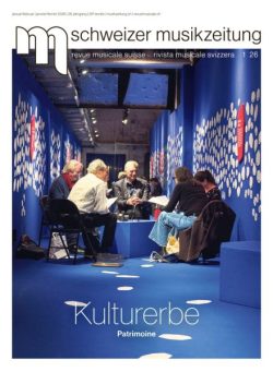 Schweizer Musikzeitung – Januar 2026