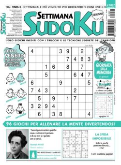 Settimana Sudoku – 23 Gennaio 2026