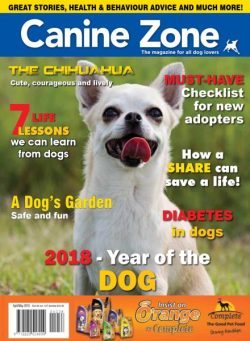 Canine Zone – April-May 2018