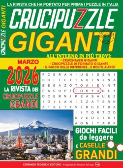 Crucipuzzle Giganti – Marzo 2026
