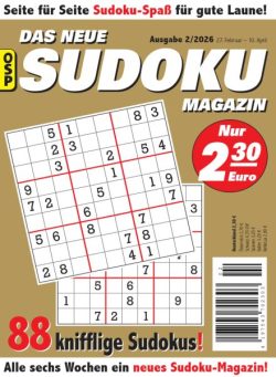 Das Neue Sudoku – Nr 2 2026