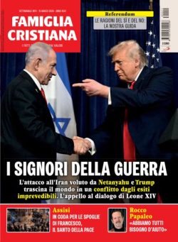 Famiglia Cristiana – 15 Marzo 2026