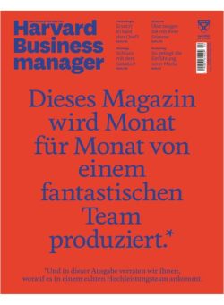 Harvard Business Manager – April 2023