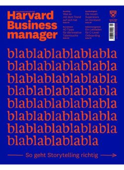 Harvard Business Manager – Januar 2024