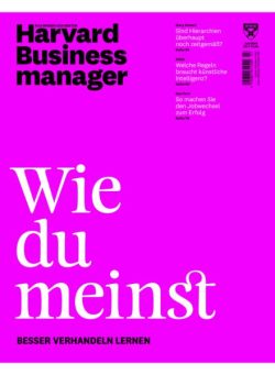 Harvard Business Manager – Juli 2024