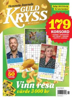 Hemmets Journal Guldkryss – Mars 2026