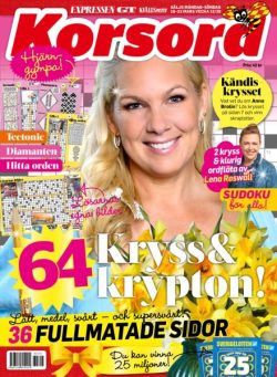 Korsord – 16 Mars 2026