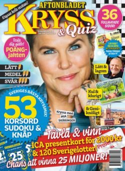 Kryss & Quiz – 2 Mars 2026